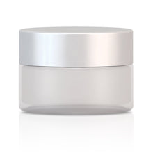Glacier Jar Frosted Matte Silver - NEXT BEAUTY LABS