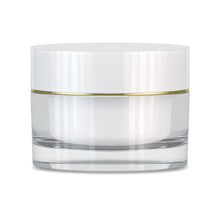 Lisa Jar Clear Shiny Gold White Cap - NEXT BEAUTY LABS
