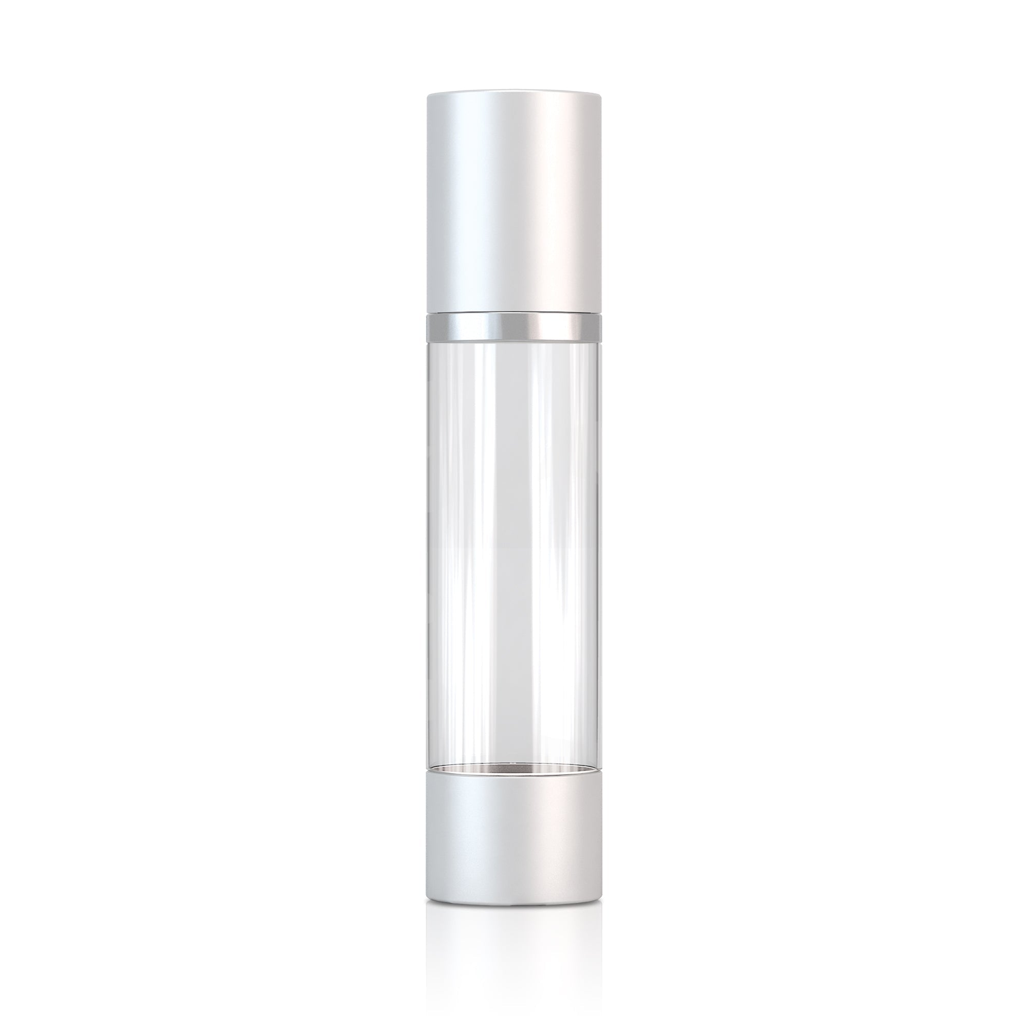Morgen Airless Clear Matte Silver Trim & Next Beauty Labs
